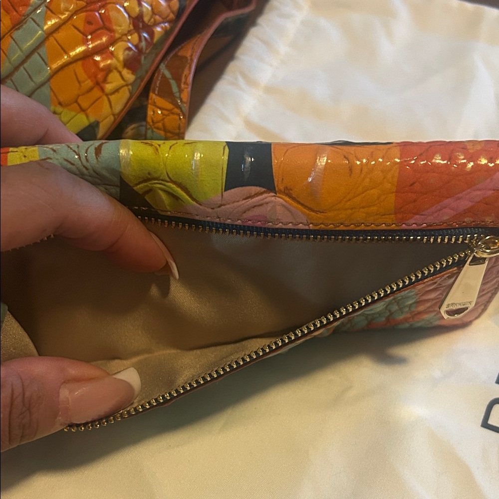Brahmin Multicolor Crocodile Embossed Crossbody Bag - Picture 7 of 8